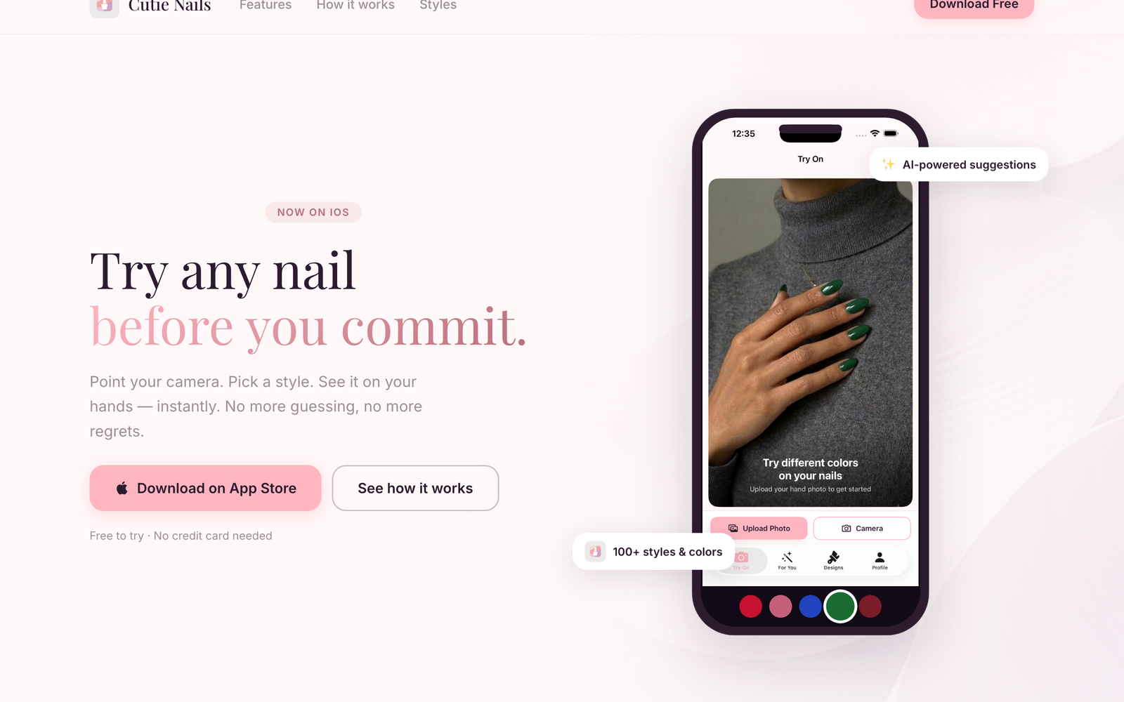 Cutie Nails — iOS app by Miramar Labs