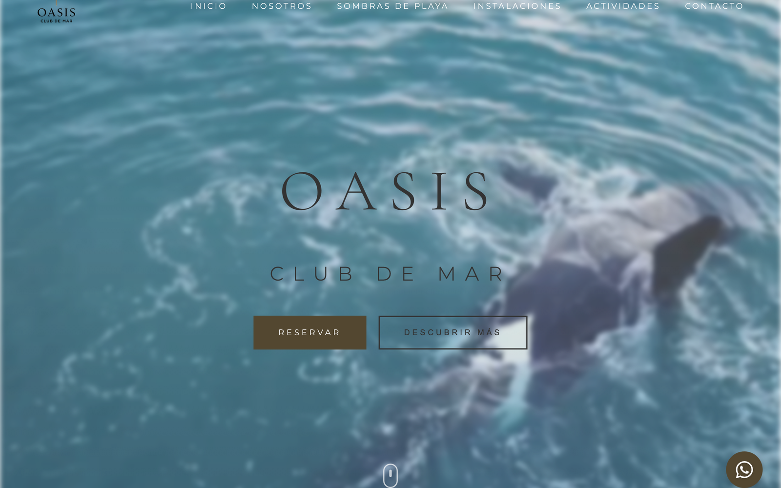 Oasis Club de Mar — website by Miramar Labs